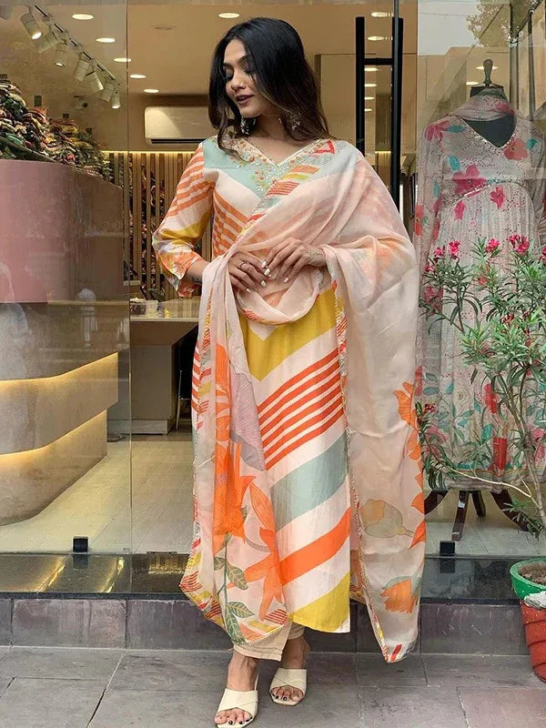 Beautiful Designer Heavy Pure Chiffon Salwar Suit