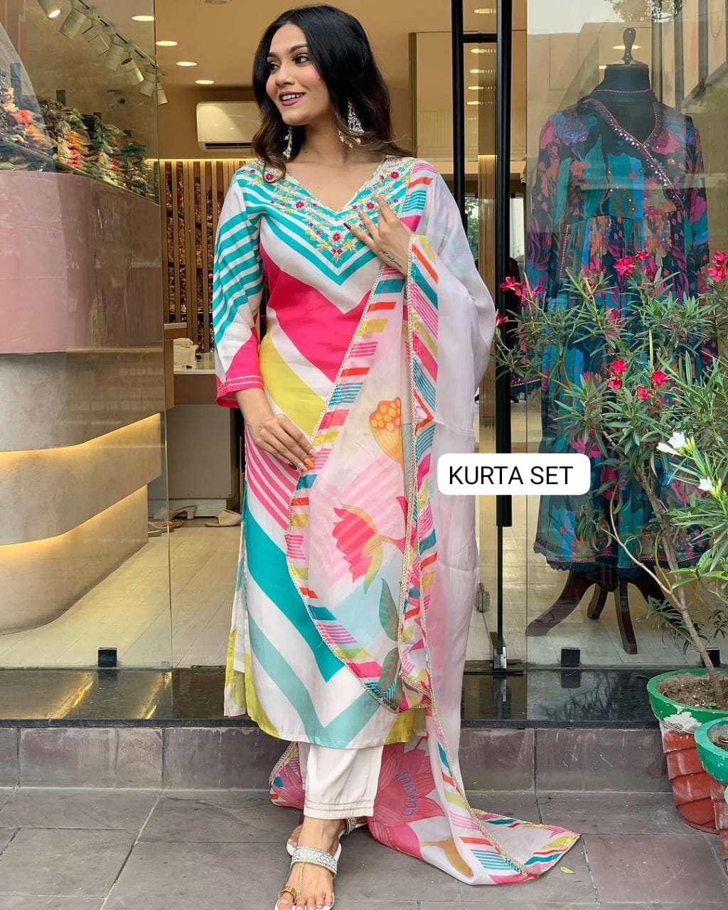 Beautiful Designer Heavy Pure Chiffon Salwar Suit