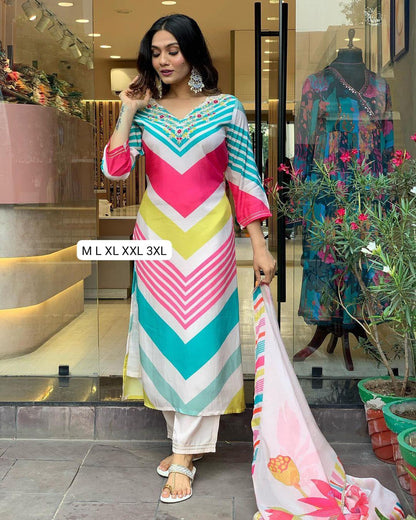 Beautiful Designer Heavy Pure Chiffon Salwar Suit