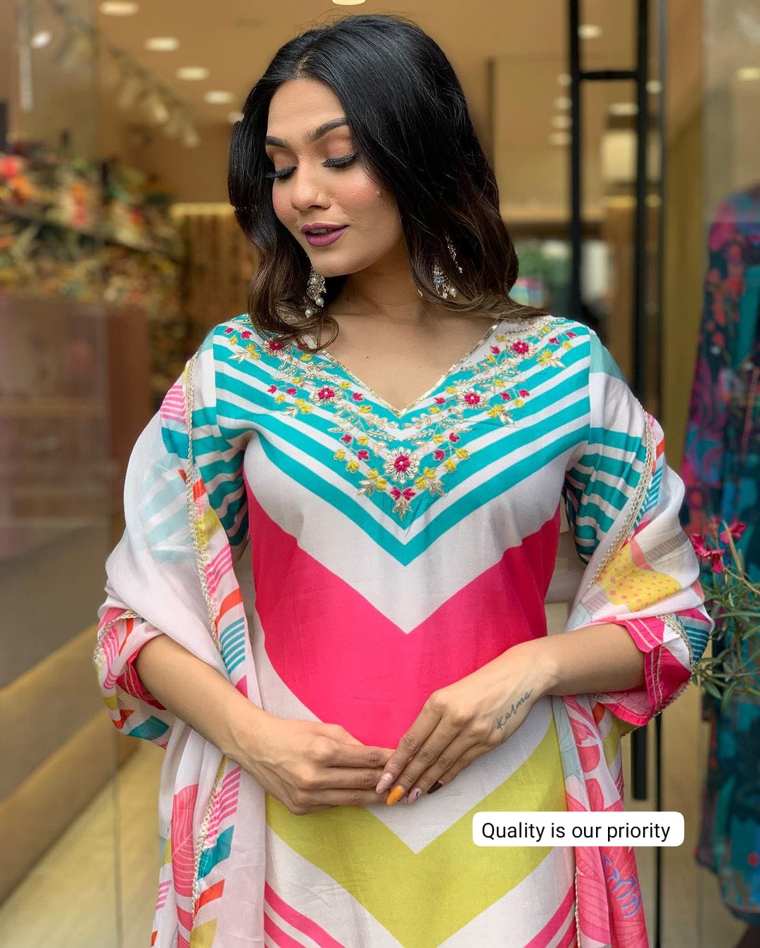 Beautiful Designer Heavy Pure Chiffon Salwar Suit