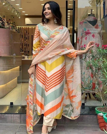 Beautiful Designer Heavy Pure Chiffon Salwar Suit