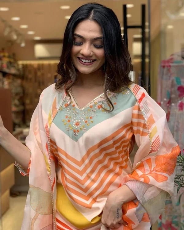 Beautiful Designer Heavy Pure Chiffon Salwar Suit