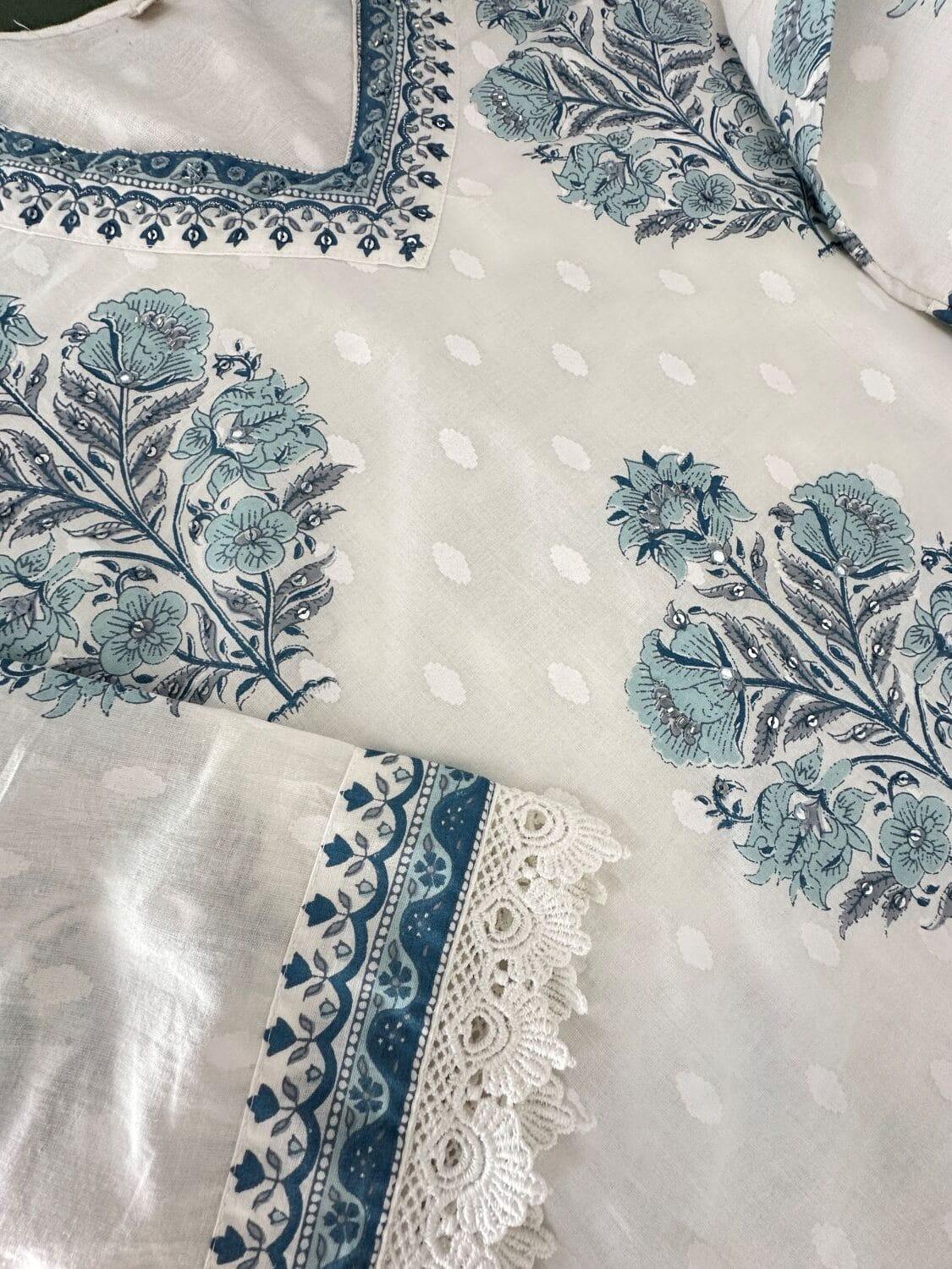 Beautiful Designer Premium Cotton Afghani Pocket Salwar Suit