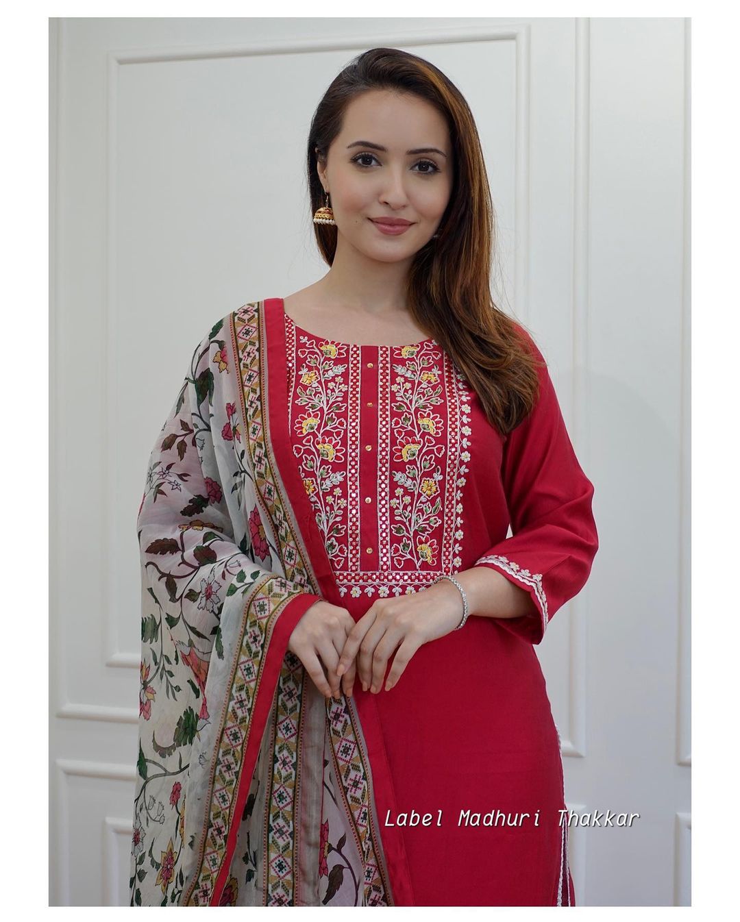 Beautiful Designer Heavy Reyon Rani Salwar Suit