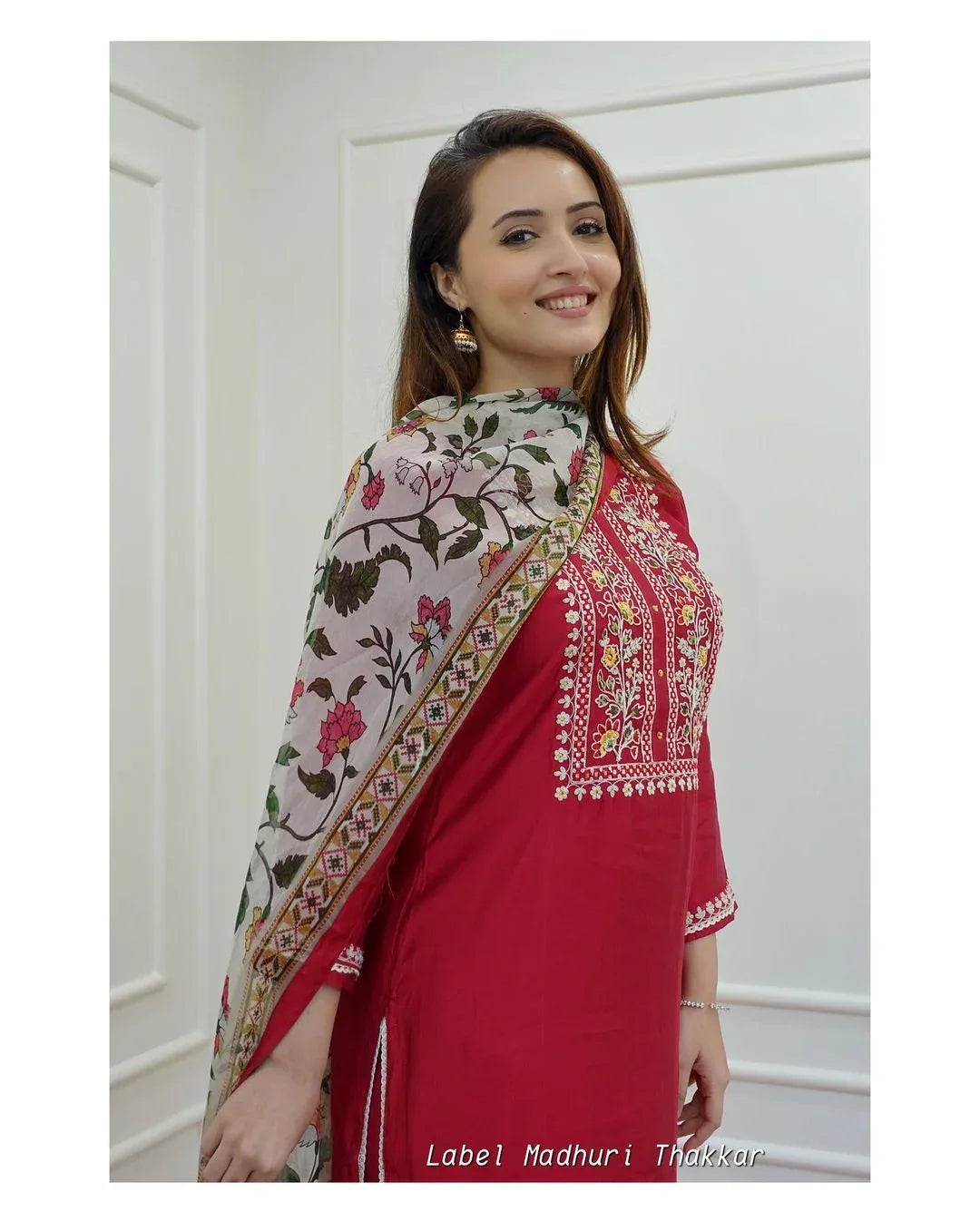 Beautiful Designer Heavy Reyon Rani Salwar Suit