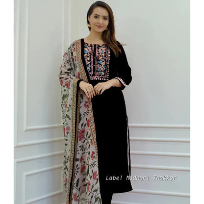 Beautiful Designer Heavy Reyon Rani Salwar Suit