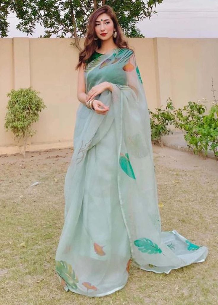 Beautiful Designer Soft Organza Saree Digital Print Saree
