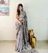 Party Wear Linen Saree