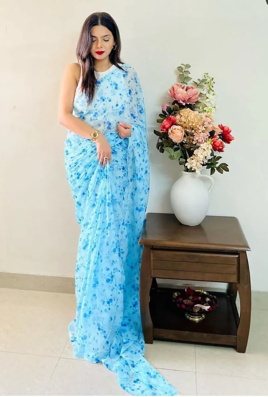 Beautiful Designer Soft Georgette Saree Digital Print Saree