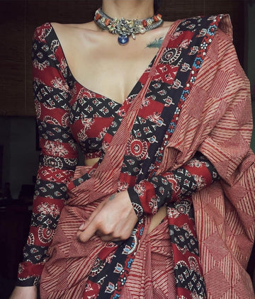 Beautiful Designer Soft Linen Saree Digital Print Saree