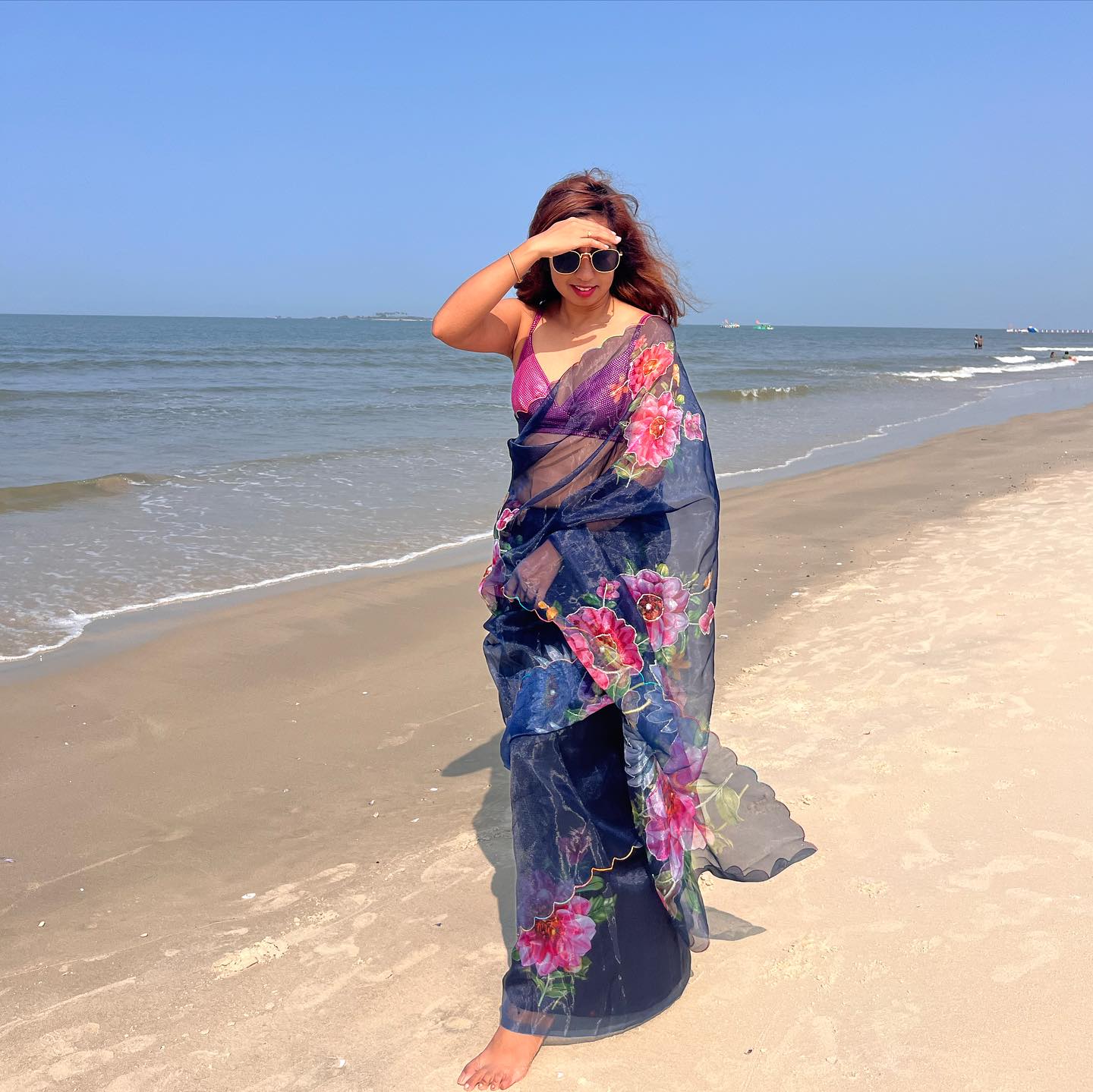 Beautiful Designer Pure Organza Saree Digital Print Saree