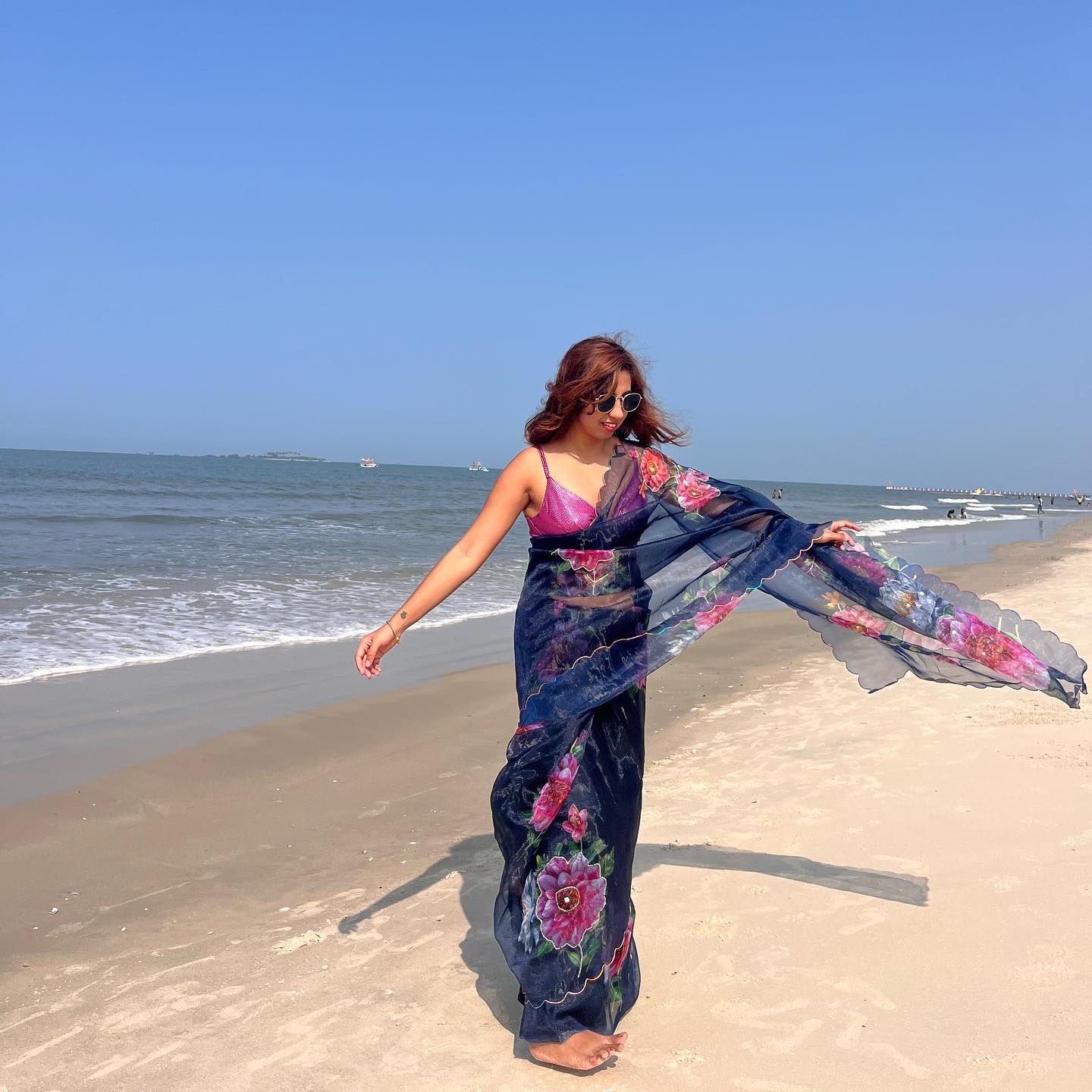 Beautiful Designer Pure Organza Saree Digital Print Saree