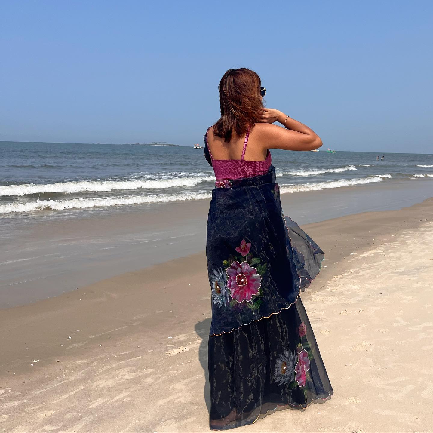 Beautiful Designer Pure Organza Saree Digital Print Saree