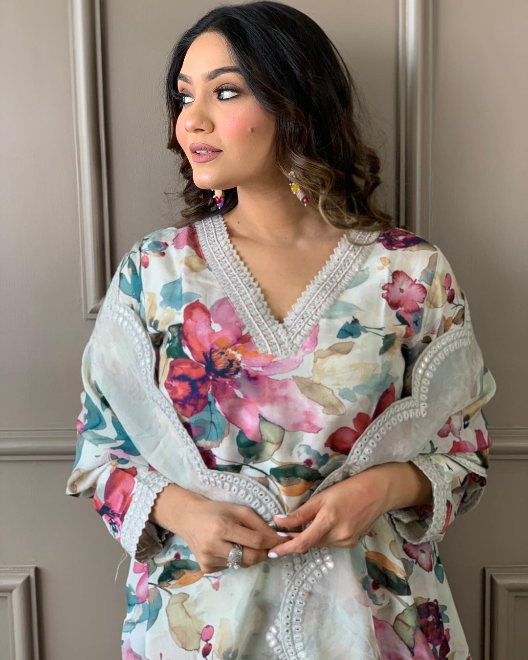 Beautiful Designer Heavy Mehera Chinon Salwar Suit