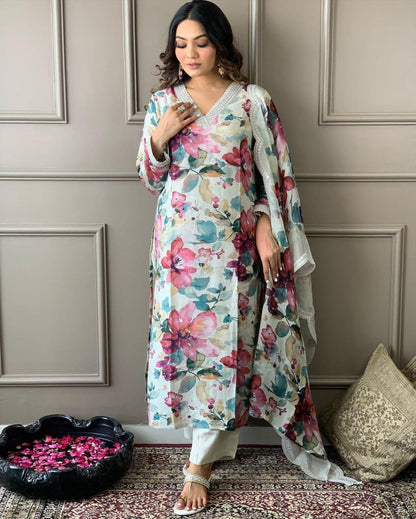 Beautiful Designer Heavy Mehera Chinon Salwar Suit