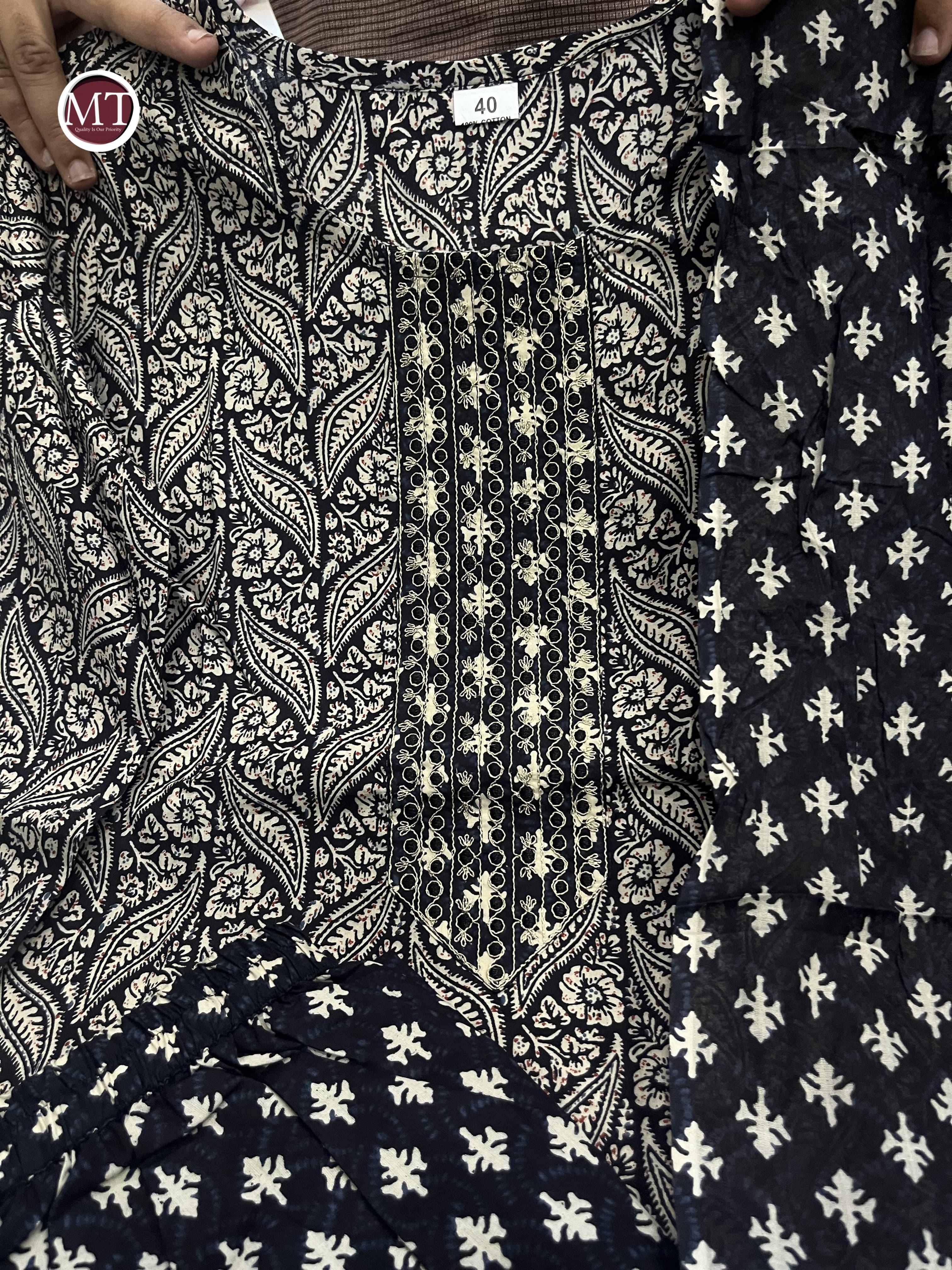 Beautiful Designer Heavy Pure Cotton Salwar Suit