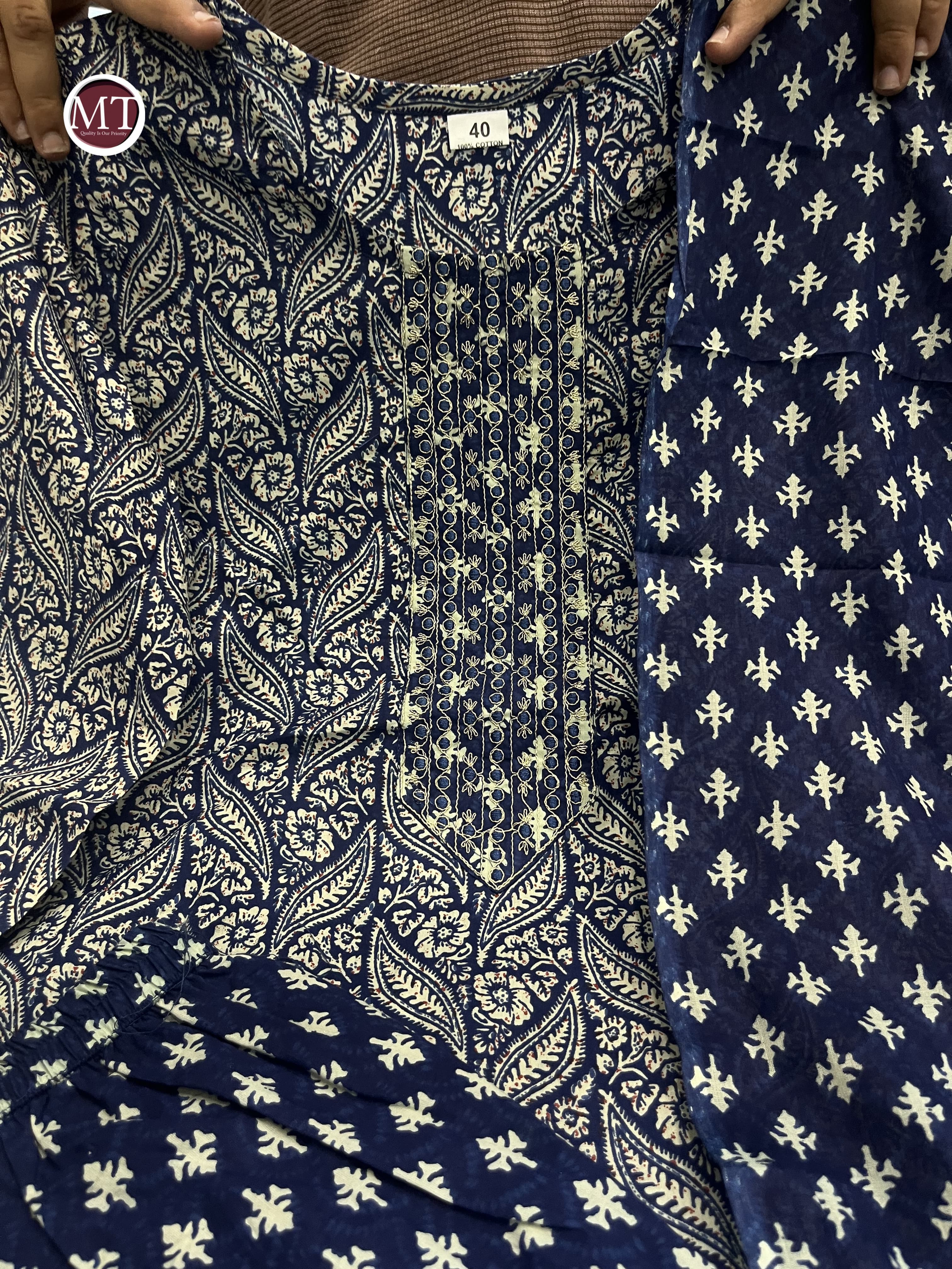 Beautiful Designer Heavy Pure Cotton Salwar Suit