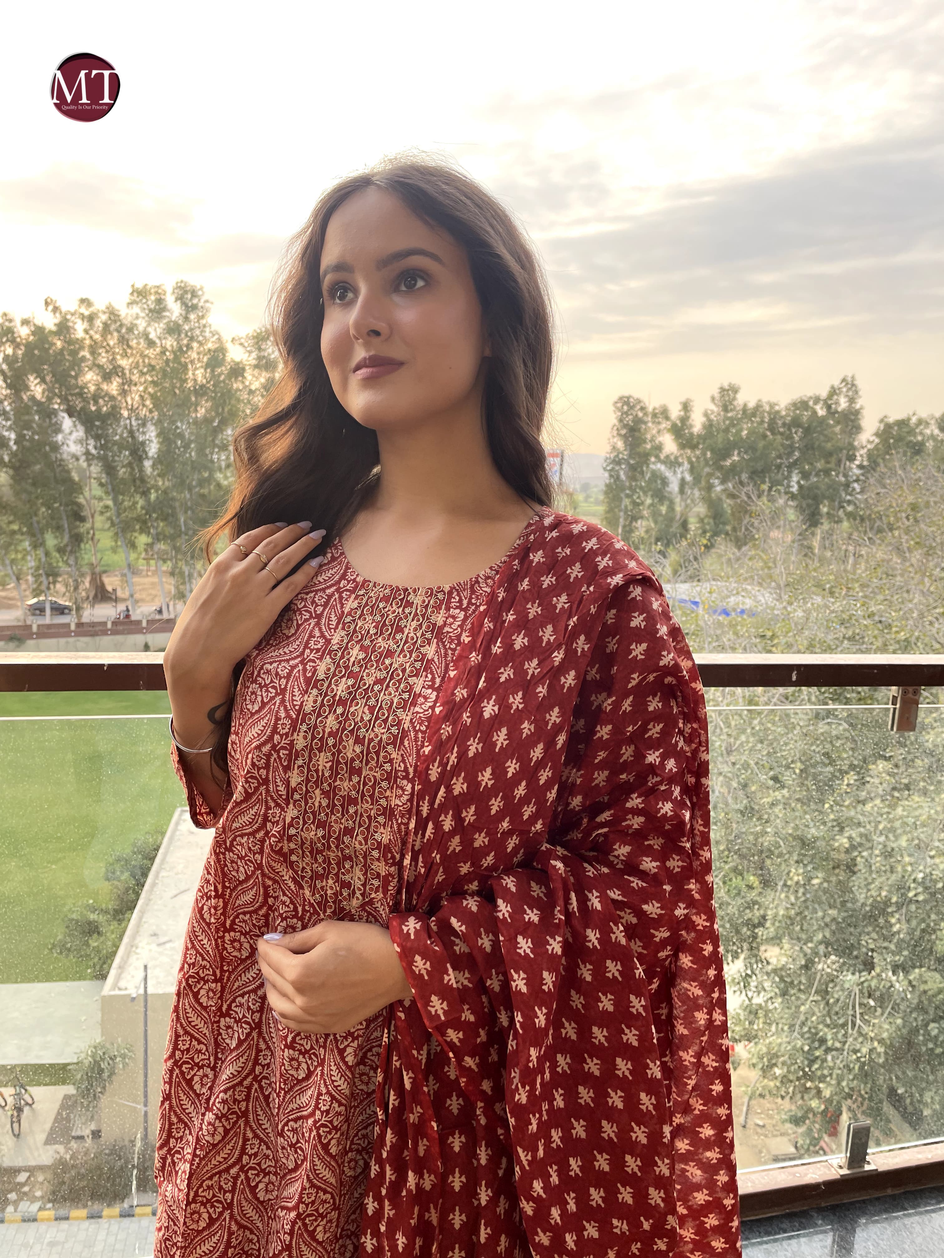 Beautiful Designer Heavy Pure Cotton Salwar Suit