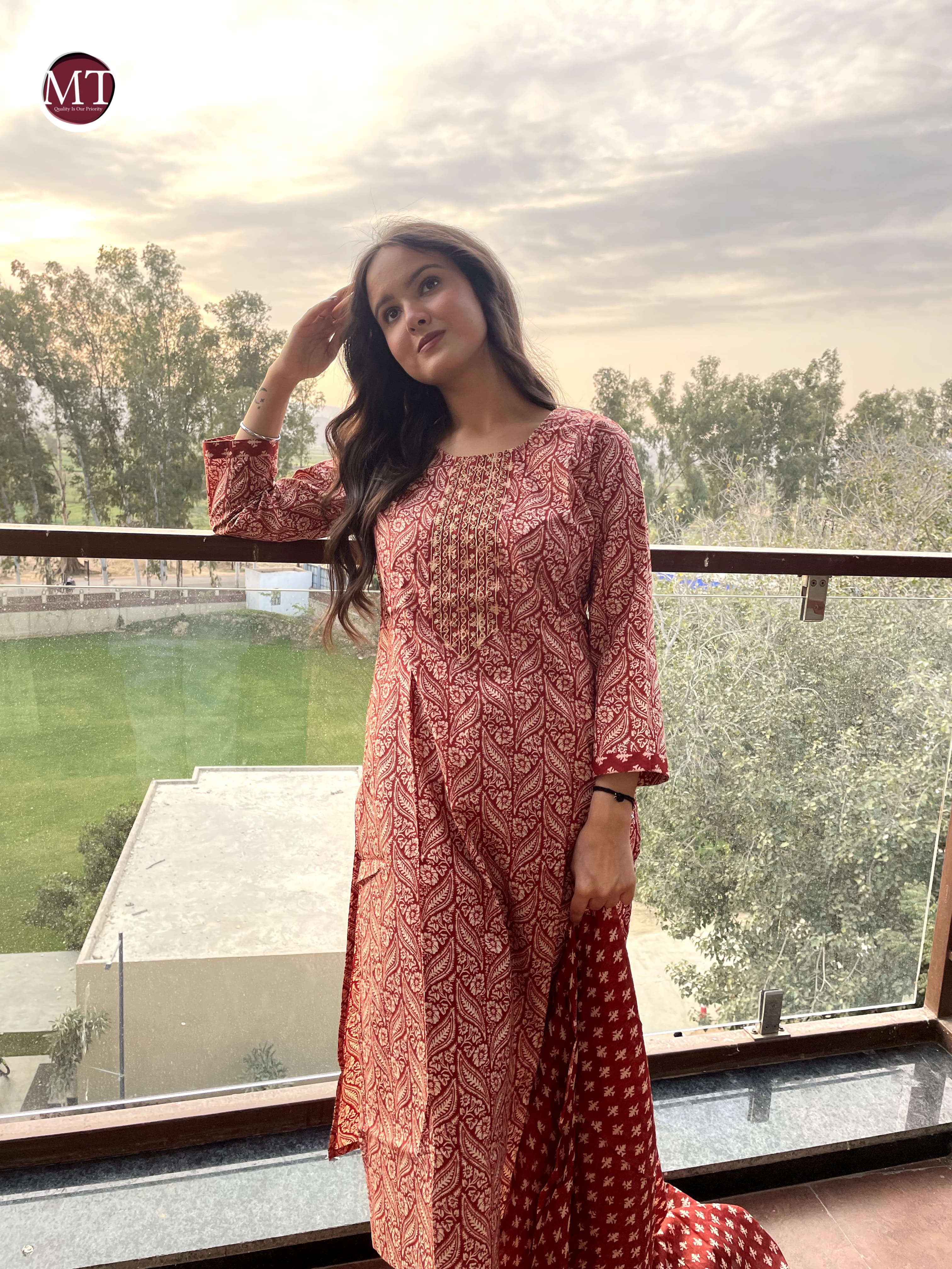 Beautiful Designer Heavy Pure Cotton Salwar Suit