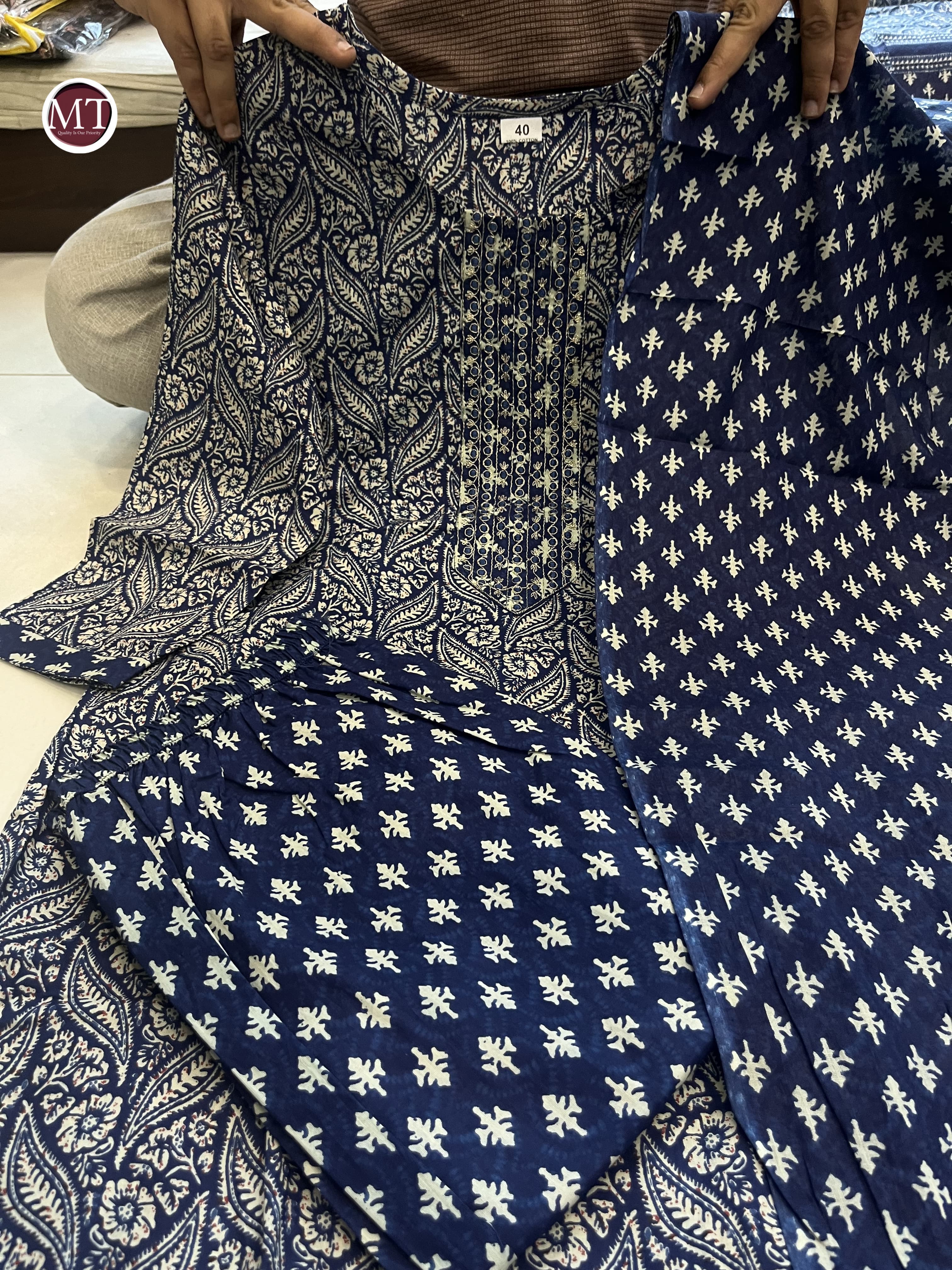 Beautiful Designer Heavy Pure Cotton Salwar Suit