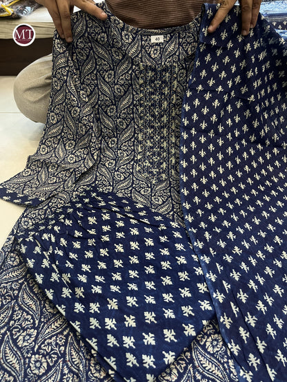 Beautiful Designer Heavy Pure Cotton Salwar Suit