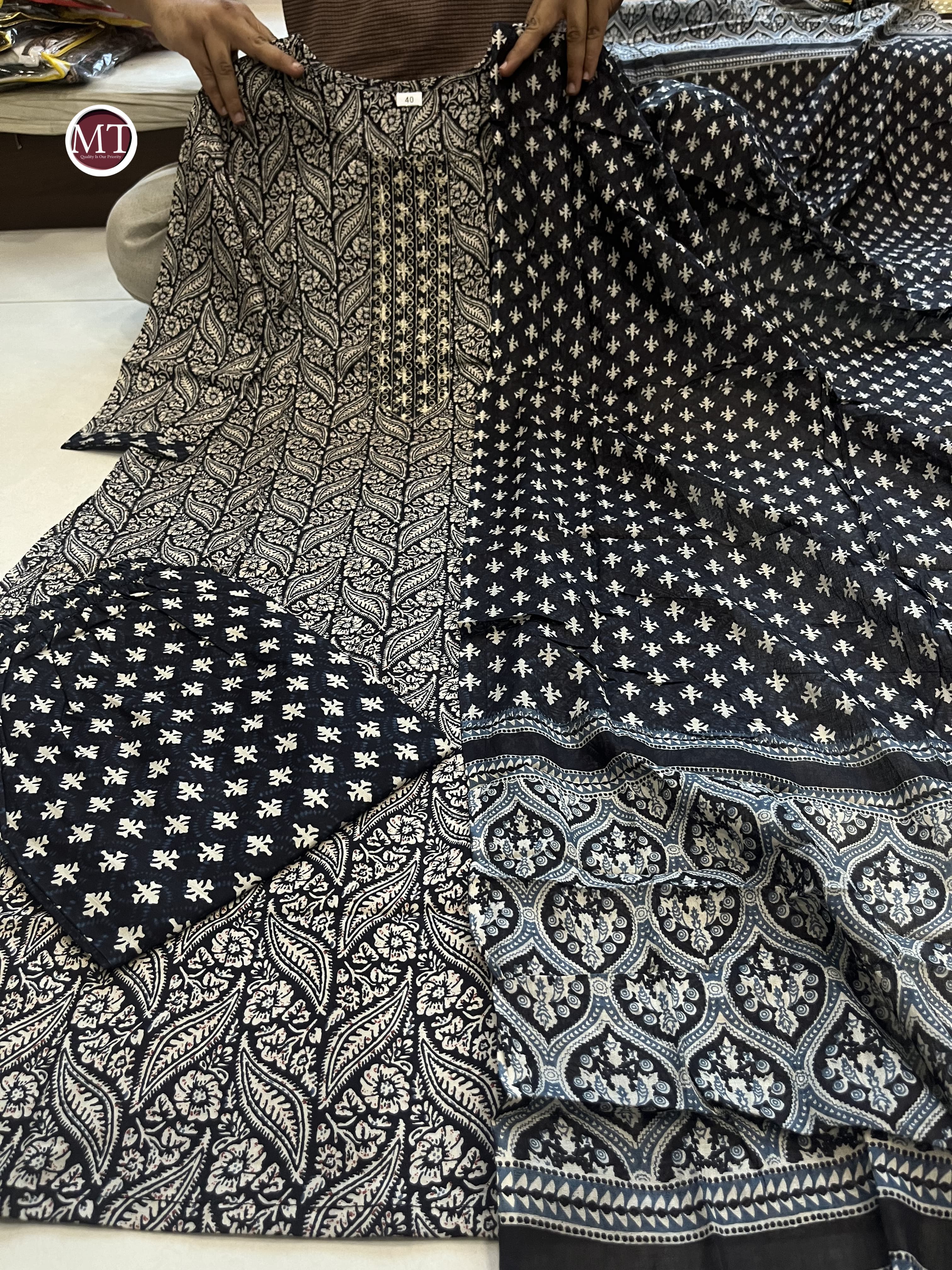 Beautiful Designer Heavy Pure Cotton Salwar Suit