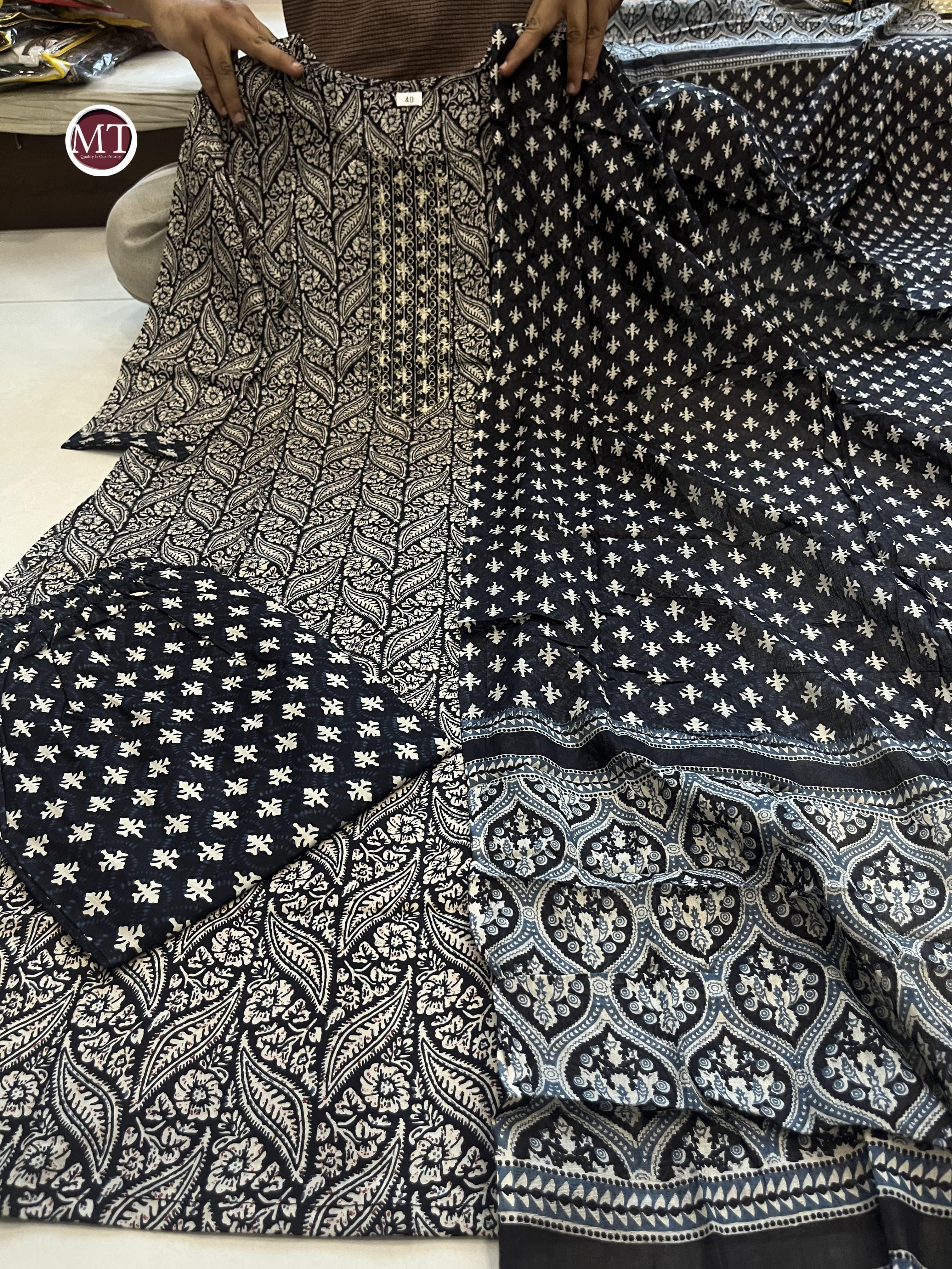Beautiful Designer Heavy Pure Cotton Salwar Suit