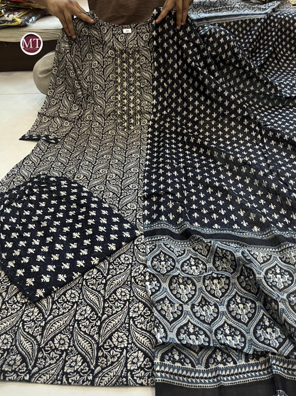 Beautiful Designer Heavy Pure Cotton Salwar Suit