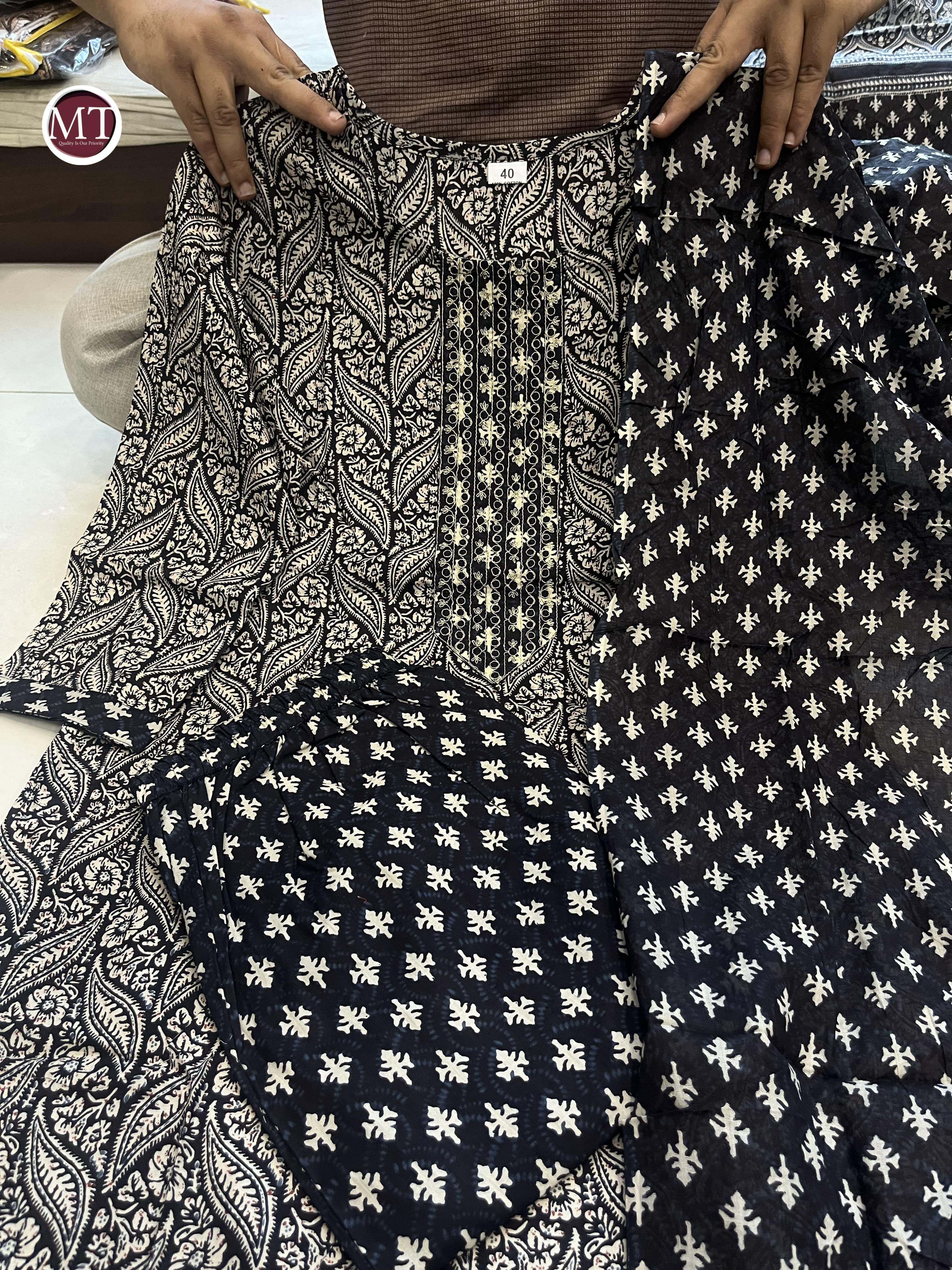 Beautiful Designer Heavy Pure Cotton Salwar Suit