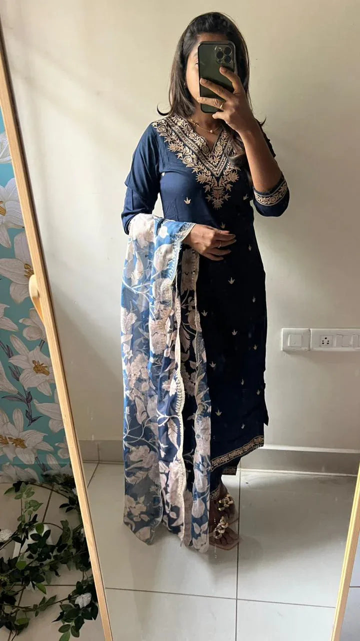 Beautiful Designer Afghani Heavy Reyon Salwar Suit