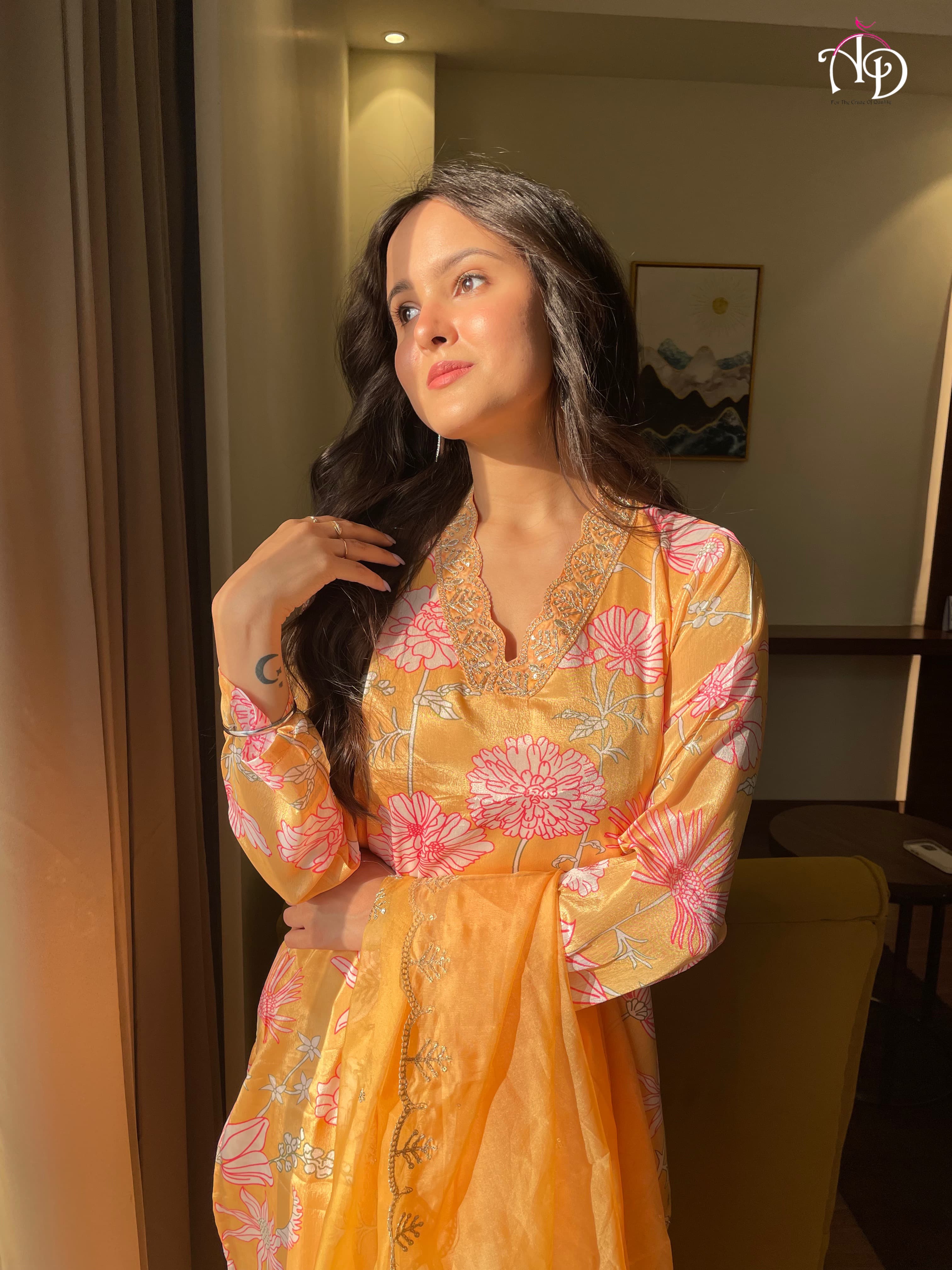 Beautiful Designer Heavy Orgenza Salwar Suit