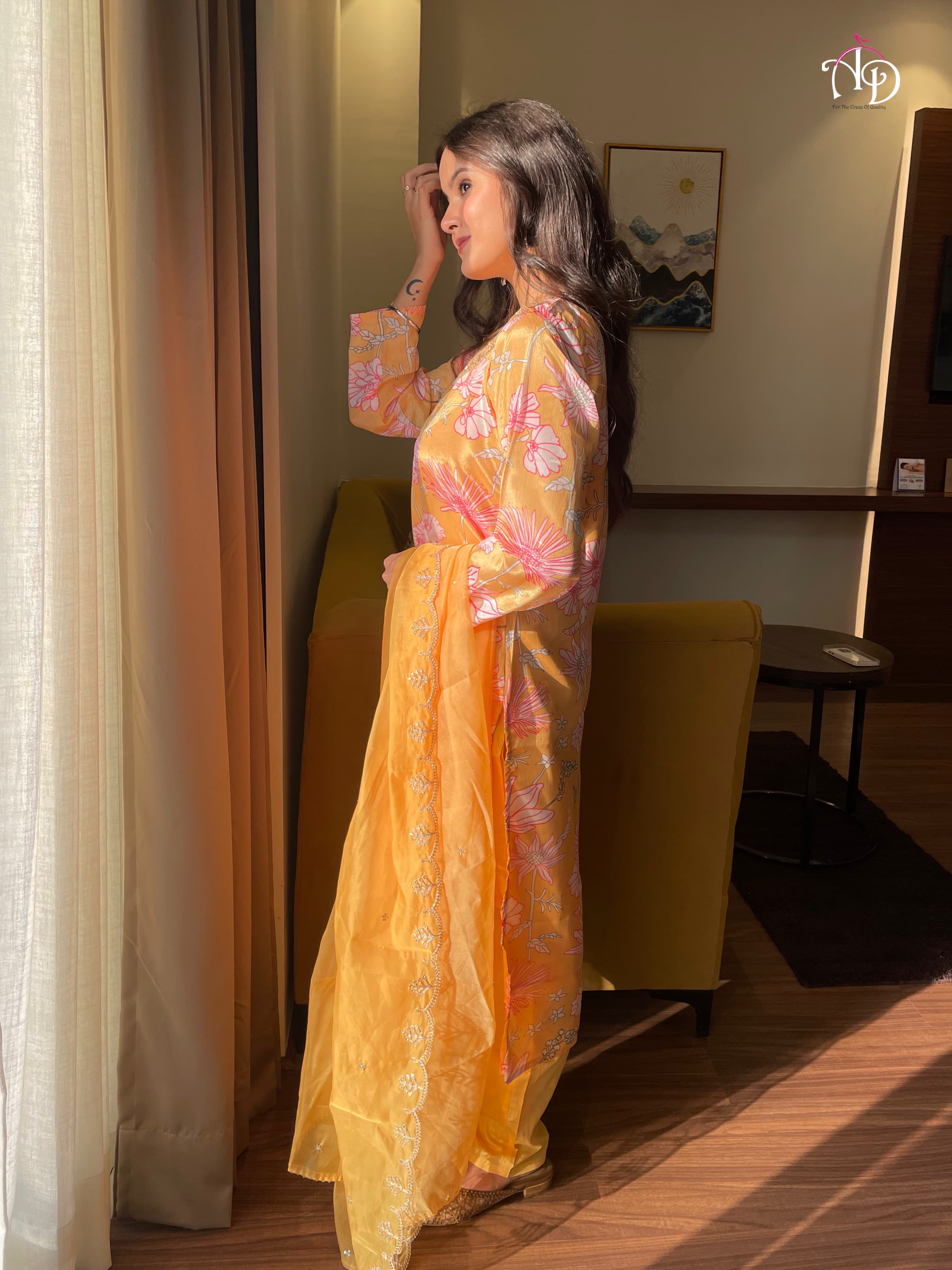 Beautiful Designer Heavy Orgenza Salwar Suit