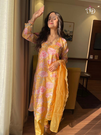 Beautiful Designer Heavy Orgenza Salwar Suit