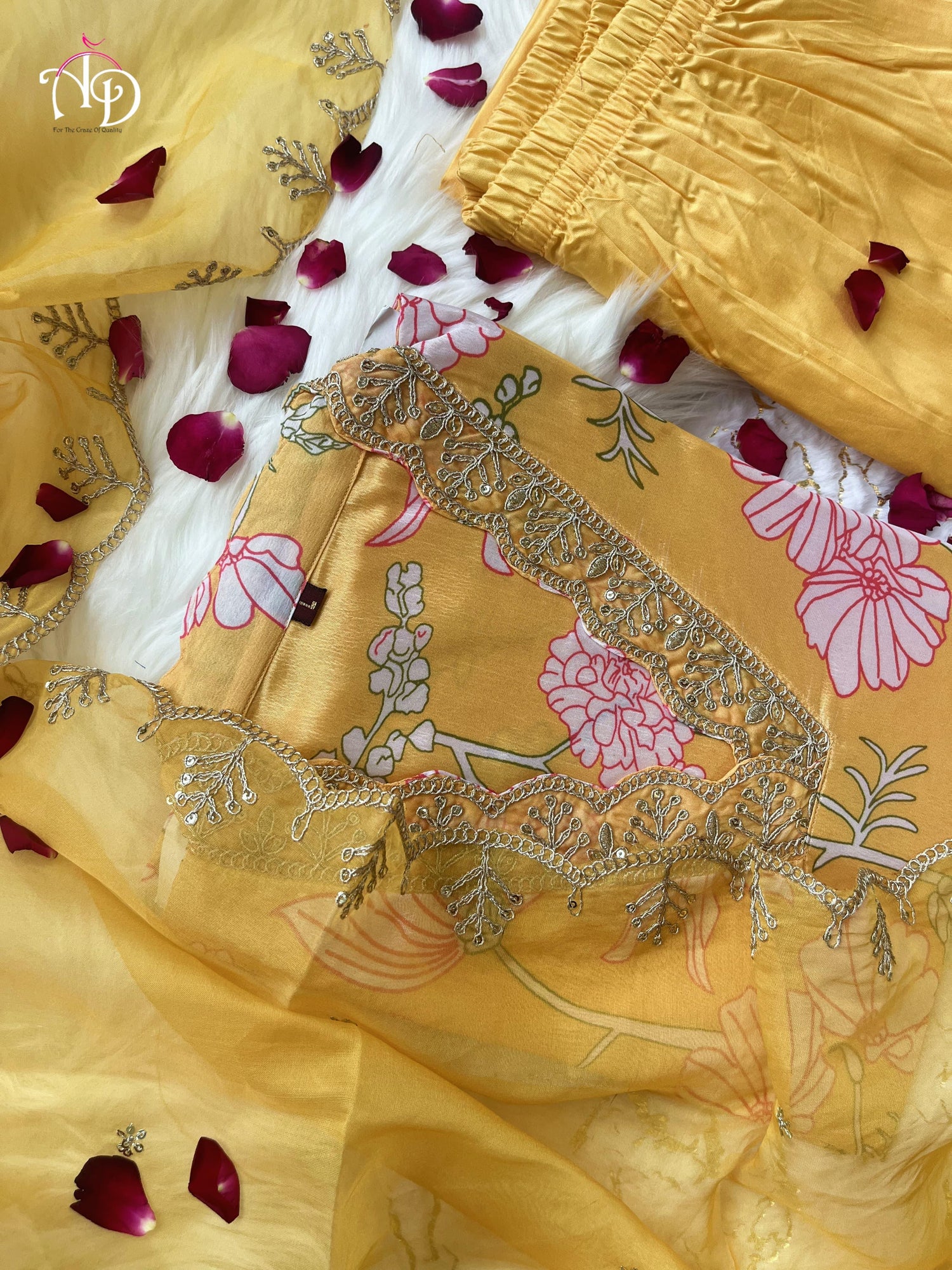 Beautiful Designer Heavy Orgenza Salwar Suit