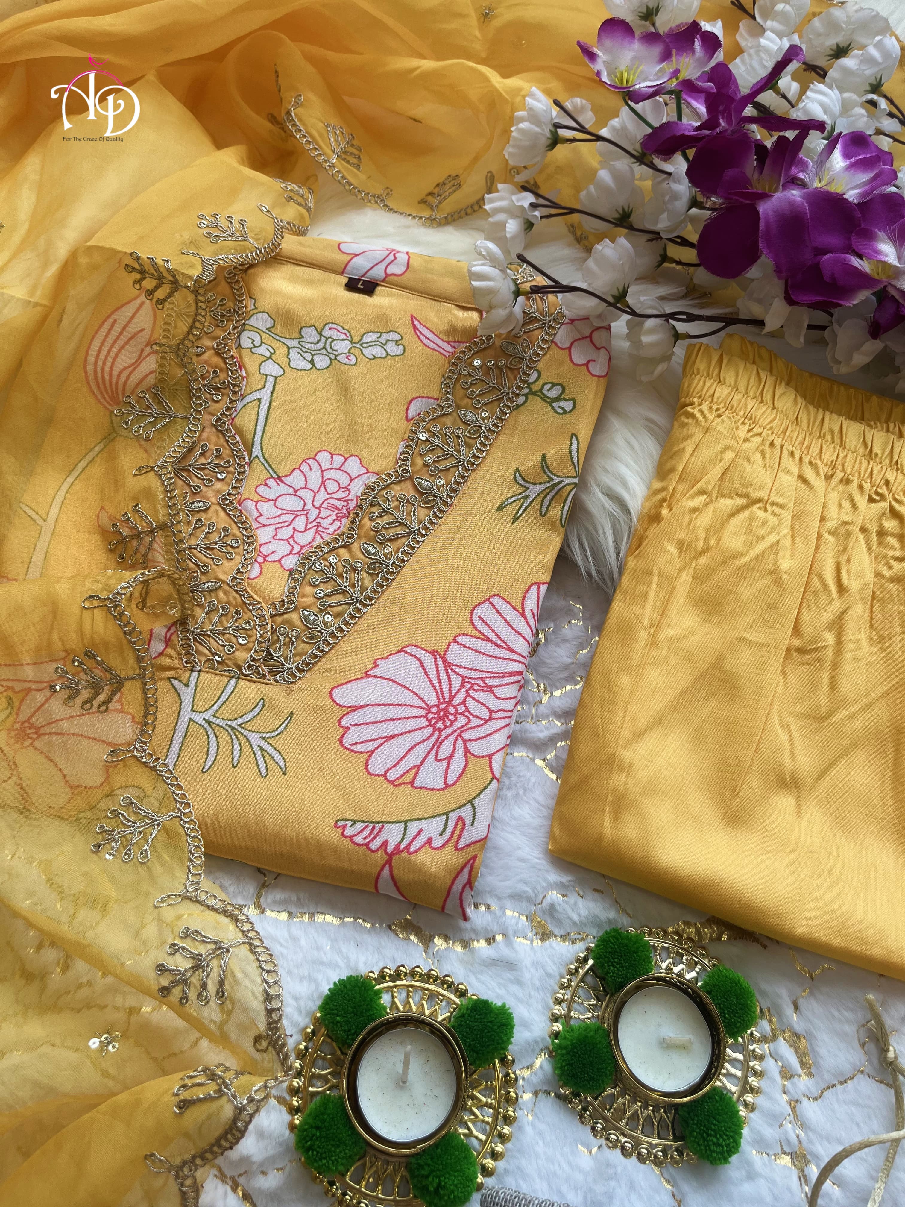 Beautiful Designer Heavy Orgenza Salwar Suit