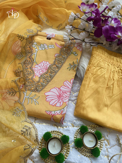 Beautiful Designer Heavy Orgenza Salwar Suit