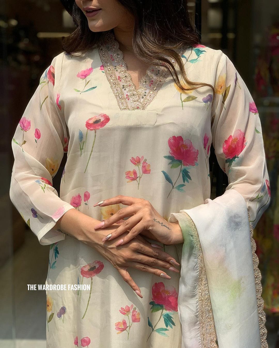 Beautiful Designer Heavy Orgenza Salwar Suit