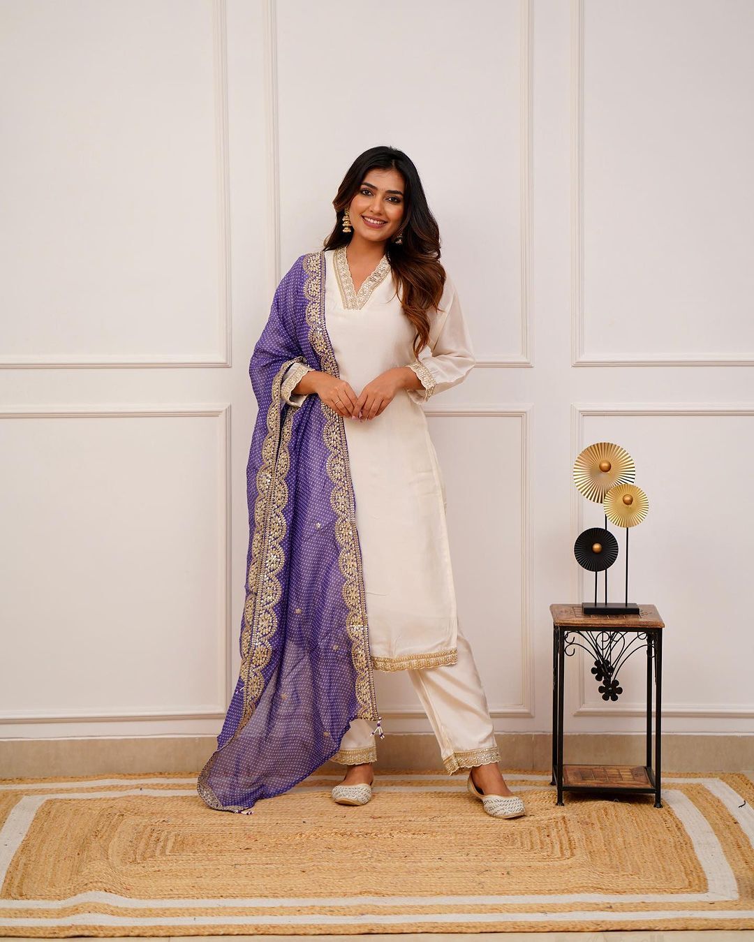 Beautiful Designer Heavy Banana Cotton Salwar Suit