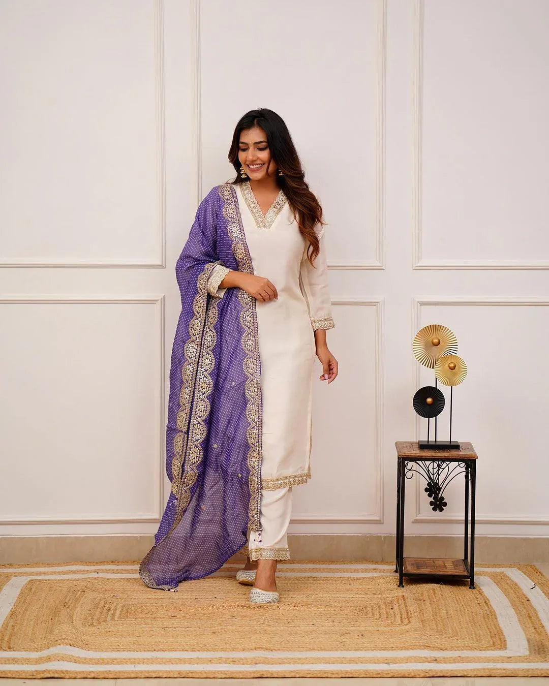 Beautiful Designer Heavy Banana Cotton Salwar Suit