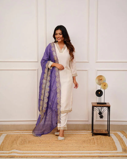 Beautiful Designer Heavy Banana Cotton Salwar Suit