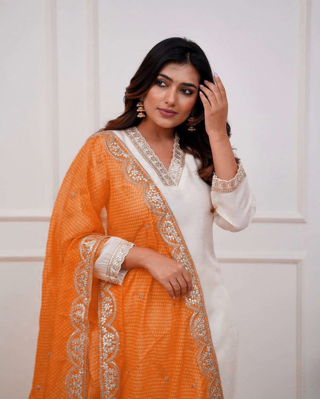 Beautiful Designer Heavy Banana Cotton Salwar Suit