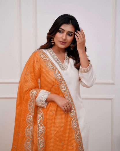 Beautiful Designer Heavy Banana Cotton Salwar Suit