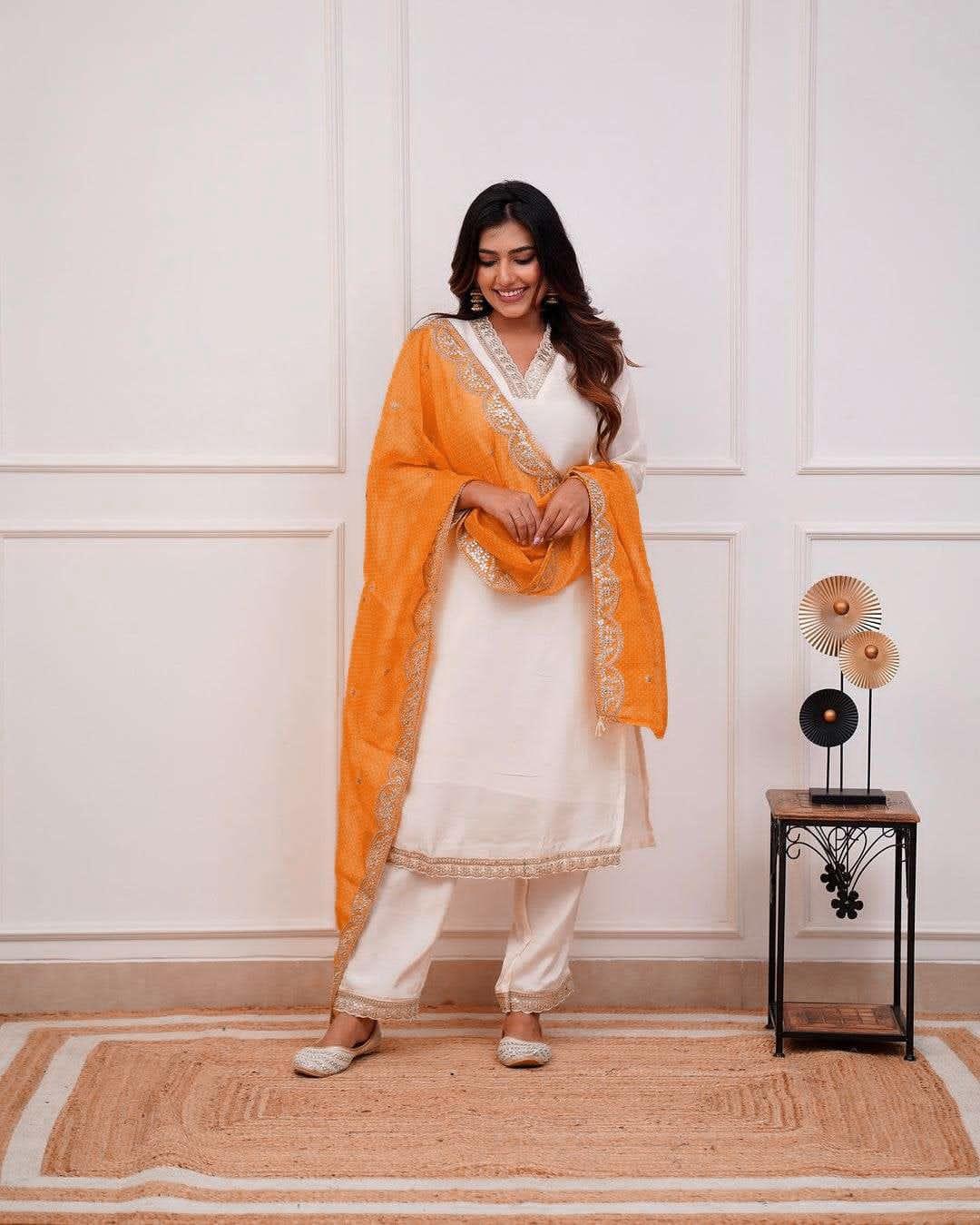 Beautiful Designer Heavy Banana Cotton Salwar Suit