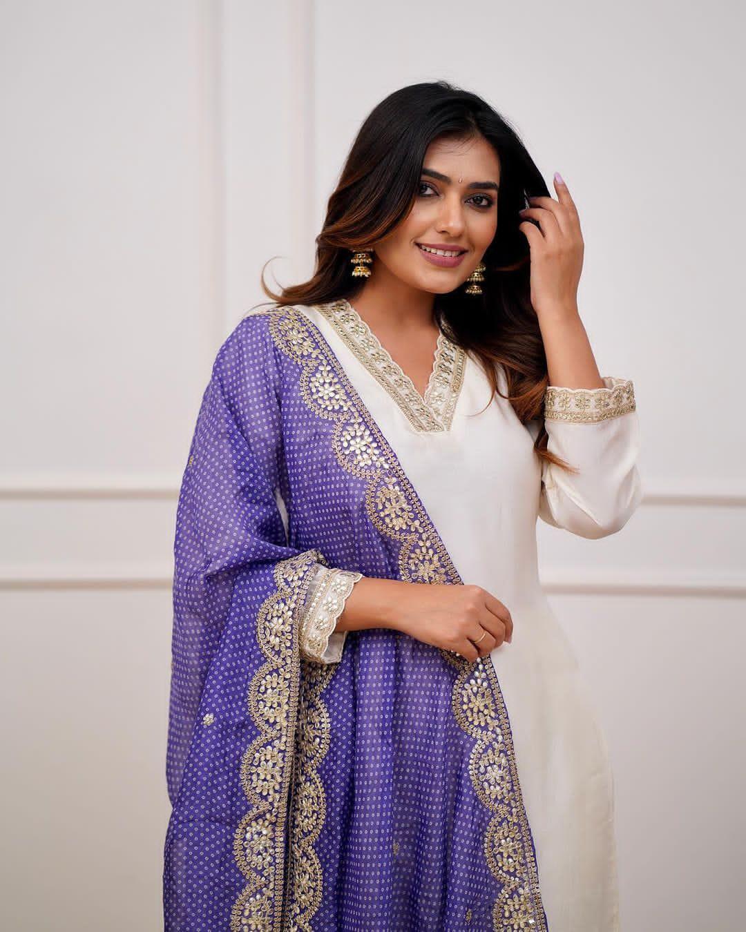 Beautiful Designer Heavy Banana Cotton Salwar Suit