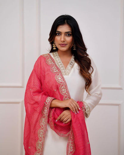 Beautiful Designer Heavy Banana Cotton Salwar Suit