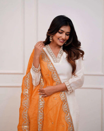 Beautiful Designer Heavy Banana Cotton Salwar Suit