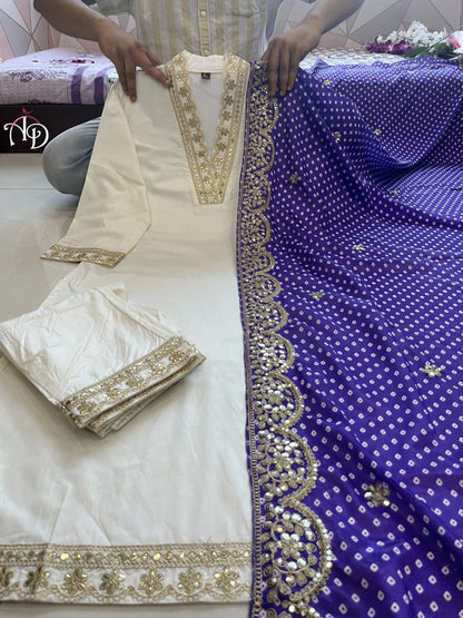 Beautiful Designer Heavy Banana Cotton Salwar Suit