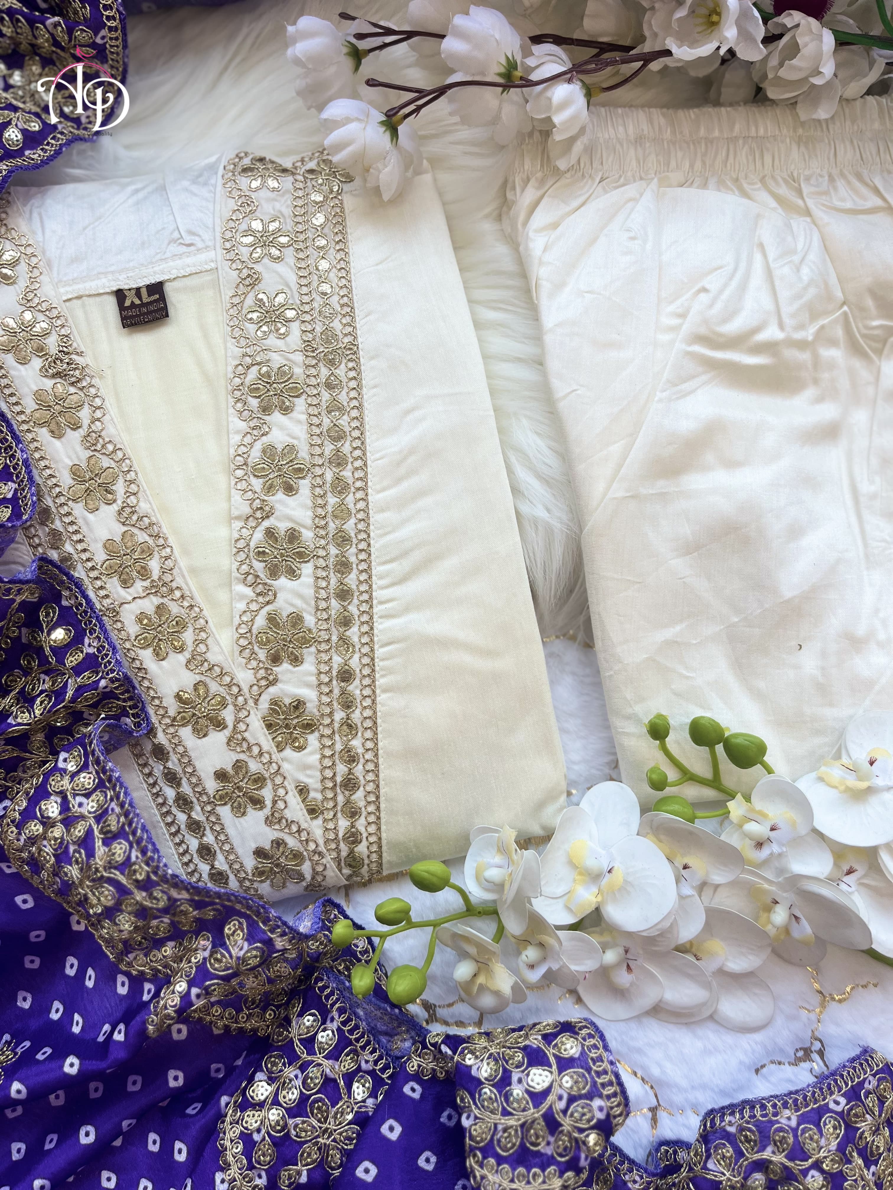 Beautiful Designer Heavy Banana Cotton Salwar Suit