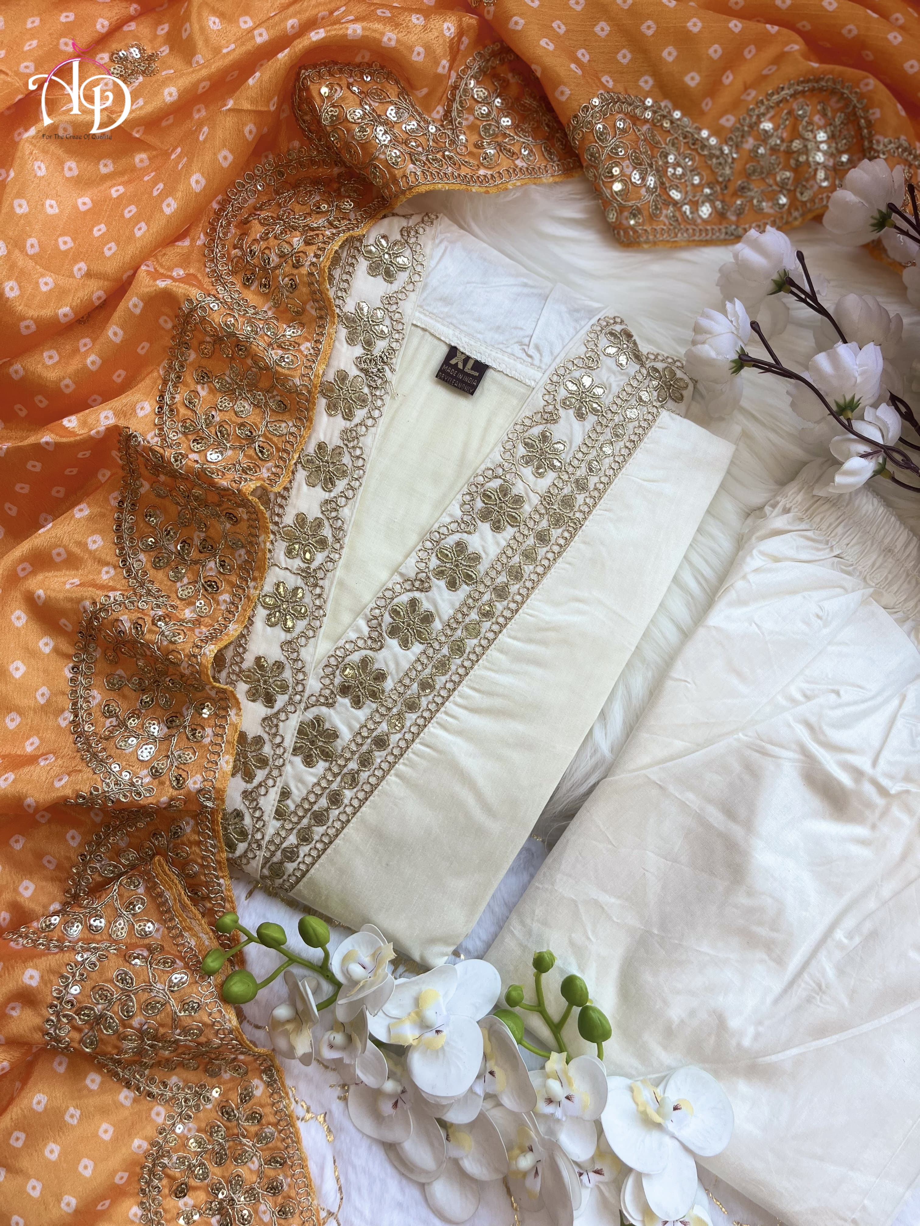 Beautiful Designer Heavy Banana Cotton Salwar Suit