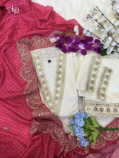 Beautiful Designer Heavy Banana Cotton Salwar Suit